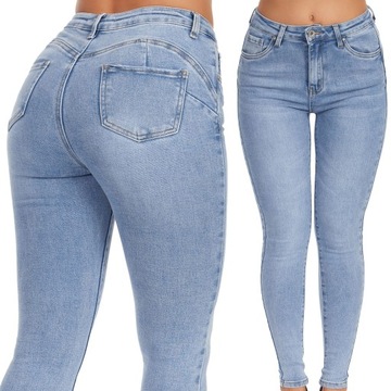 109_ Spodnie damskie jeans rurki - Goodies _S/36