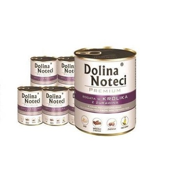 DOLINA NOTECI PREMIUM KRÓLIK Z ŻURAWINĄ 6x 800 G