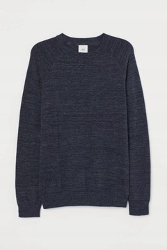H&M 36 S MĘSKI Cienki sweter BAWEŁNIANY