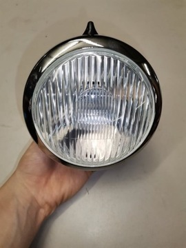 Передний фонарь Romet Pony, абажур, хромированная рамка