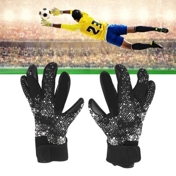 2 шт Футбольные перчатки Черно-белые противоскользящие DH