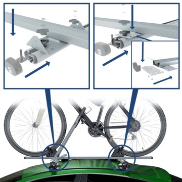 БАГАЖНИК ДЛЯ ВЕЛОСИПЕДОВ НА КРЫШЕ - АЛЮМИНИЕВЫЙ БАГАЖНИК ДЛЯ ВЕЛОСИПЕДОВ НА КРЫШЕ - AMOS