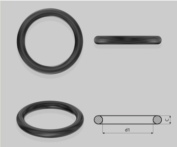 O-ring uszczelnienia techniczne C1,55 d1 28