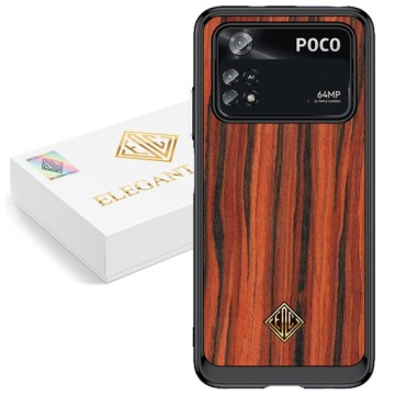 Pouzdro Pro Xiaomi Poco M4 Pro Kryt Luxusní Přírodní Dřevo Originální