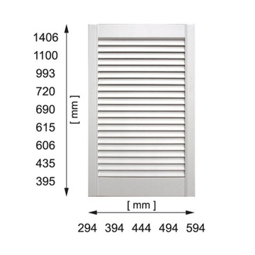 Ажурные ламельные фасады 72,0 х 59,4 см теплый БЕЛЫЙ
