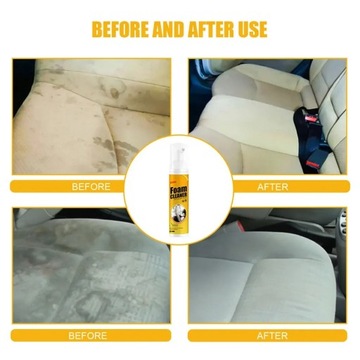 30/60/100/150 мл универсальное пенное средство для чистки кожи и салона автомобиля