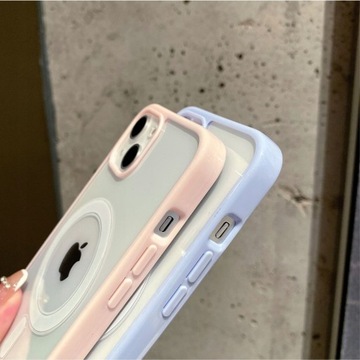 ПРОЗРАЧНЫЙ ЗАДНИЙ ЧЕХОЛ MAGSAFE ДЛЯ IPHONE 13 ЦВЕТОВ + ЗАКАЛЕННОЕ СТЕКЛО