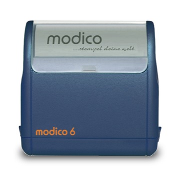 PIECZĄTKA Modico 6, 60x30mm, 10 wersów. GRANATOWA