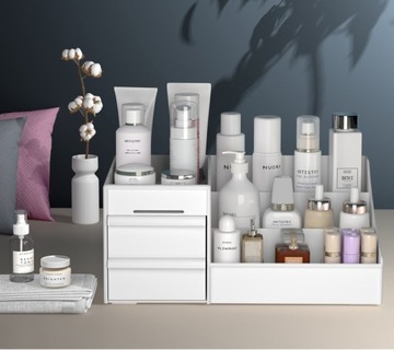 КОРОБКА КОРОБКА НАСТОЛЬНЫЙ ОРГАНАЙЗЕР ДЛЯ ВАННОЙ КОСМЕТИКИ ЯЩИКИ XL F3