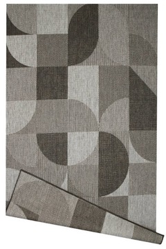 160x230 cm SZNURKOWY DYWAN SZARY ANTRACYT NA TARAS