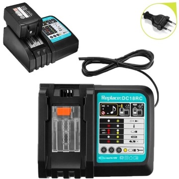ŁADOWARKA AKUMULATORÓW LI-ION DO MAKITA DC18RC WYMIAN ZE WSKAŹNIKIEM LED