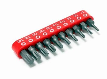 BITY 1/4 TORX BIT T7-T40 ZESTAW 10 SZTUK