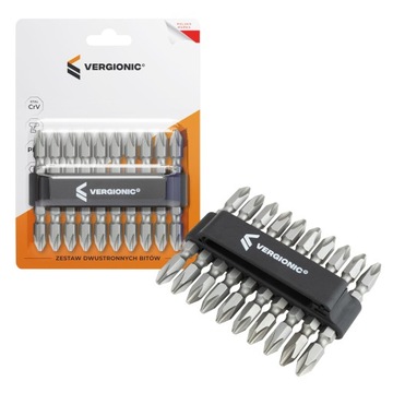 НАБОР НАСАДОК ДЛЯ ДВУХСТОРОННИХ ОТВЕРТОК 10 шт. Бита 65 мм PH2.