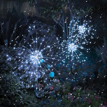 6 БОЛЬШИХ СОЛНЕЧНЫХ САДОВЫХ ЛАМП Одуванчик СВЕТОДИОДНОЕ ДЕРЕВО, ВЫБРАННОЕ В САДУ НА ТЕРРАСЕ