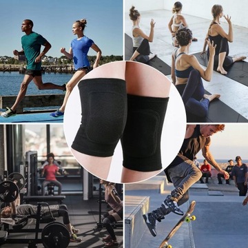 1 пара наколенников из толстой губки для спортивных танцев и йоги.