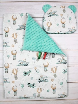 Одеяло и подушка Мишка НикаТими 75х100 минки