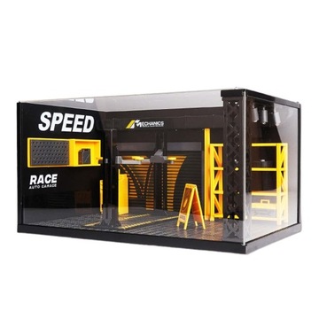 1:24 Car Garage Diorama Model DIY Toys With Board