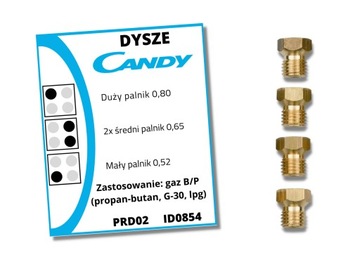 Dysze gazowe Candy (propan-butan)