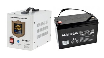 ИБП синусоидальный 800 Вт, аварийный источник питания для печи каждые +100 Ач