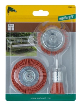 ZESTAW SZCZOTEK DRUCIANYCH WF2741000 WOLFCRAFT