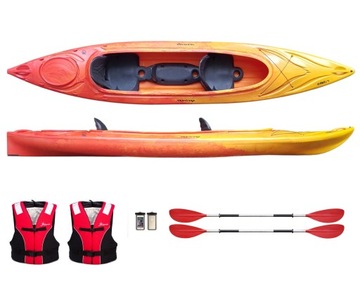 Zestaw Kajak Sprinter II+ Wiosło Kamizelka Etui