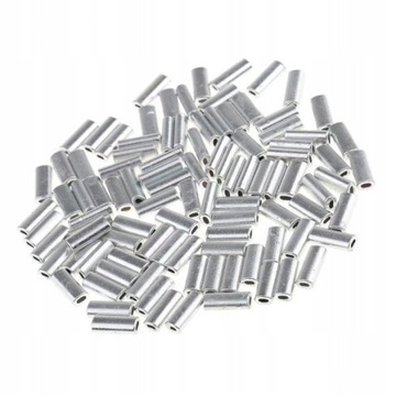 4x100pcs Single Aluminum Fishing Sleeves