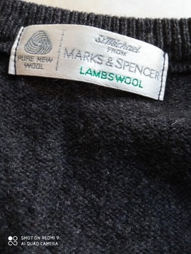 Marks&Spencer sweter 100% wełna 130cm pachy