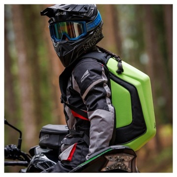 PLECAK GARB motocyklowy twardy 18L ZIELONY dla motocyklisty