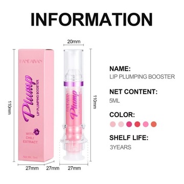 WenFeng Spicy Lip Puffer Booster, масло для объема губ с экстрактом чили