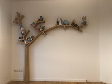 КНИЖНАЯ ПОЛКА ДЕРЕВО КНИЖНЫЙ ШКАФ