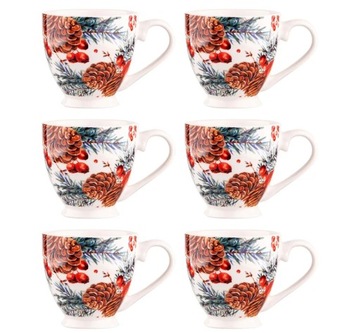 Кофейный сервиз на 6 персон Кофейные чашки 350 мл Altom Design Набор 