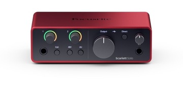 Focusrite Scarlett SOLO 4-го поколения — АУДИО ИНТЕРФЕЙС + пакет программного обеспечения