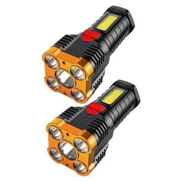 2 портативных перезаряжаемых светодиодных фонаря