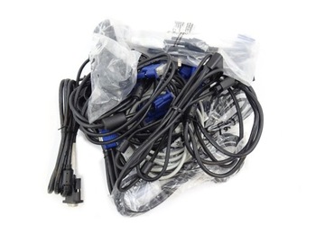 ZESTAW 14 KABLI VGA 1.0m 1.7m M/M