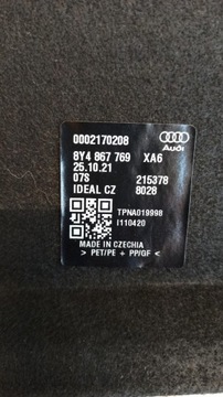 AUDI A3 8Y POLIČKA KUFRU 8Y4867769