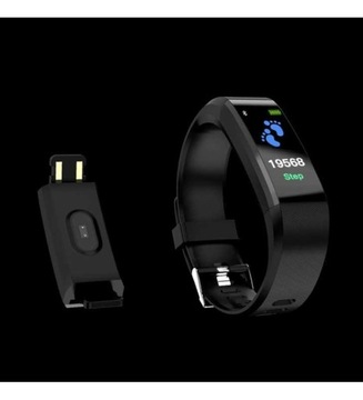 Smartband inteligentna opaska pedometr czarna