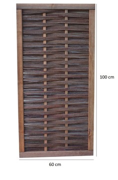 Panel z wikliny SALERNO, ogrodzeniowy, płot wiklinowy - rozmiar 60 x 100 cm