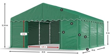 Палатка для вечеринок 4х6м Garden DAS 240 S