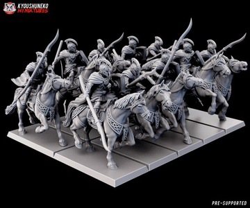 High Elf Silver Cavalry - Kyoushenko Miniatures