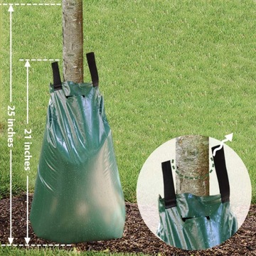 СУМКА ДЛЯ ПОЛИВА 75 Л СУМКА ДЛЯ ПОЛИВА ДЕРЕВЬЕВ 92X88 СМ ПОЛИВ