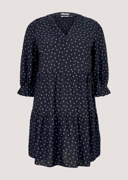 Tom Tailor Dress Fluent Feminine Shape - Navy Brow