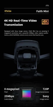 CFLY Faith MINI Drone, профессиональная камера с 3-осевым подвесом, камера