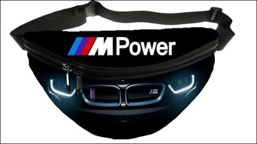Nerka czarna BMW power saszetka biodrowa 2 komory