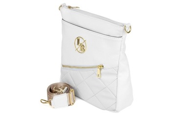 СУМКА НА РЕМЕНЬ LAURA BIAGGI A5 БЕЖЕВАЯ С РЕМЕНЕМ С ЛОГОТИПОМ