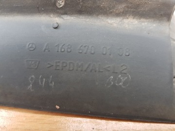 LISTWA SZYBY CZOŁOWEJ LEWA PRAWA MERCEDES A W168