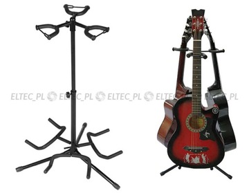 STATYW STOJAK na 3 trzy gitary wysoki 60-75cm reg
