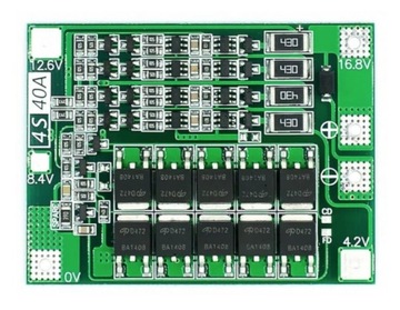 Модуль BMS литий-ионный балансир 4S 16,8 В 40 А 80 А ток баланса 100 мА / 0036
