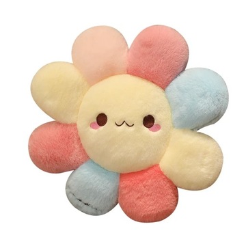 Colorful Plush Pillow Cushion Flower Toys Floor Soft Pillow Seating