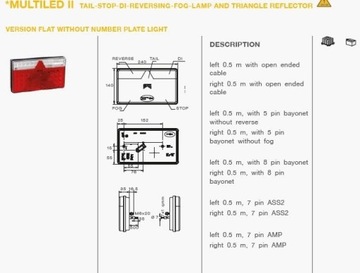 Комбинированный задний фонарь Aspöck Multiled II LED P