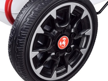 КАРТ С ПЕДАЛАМИ ДЛЯ ДЕТЕЙ ОТЛИЧНЫЙ ТОРМОЗ ABARTH СУПЕР ПОДАРОК ​​БЕЛЫЙ